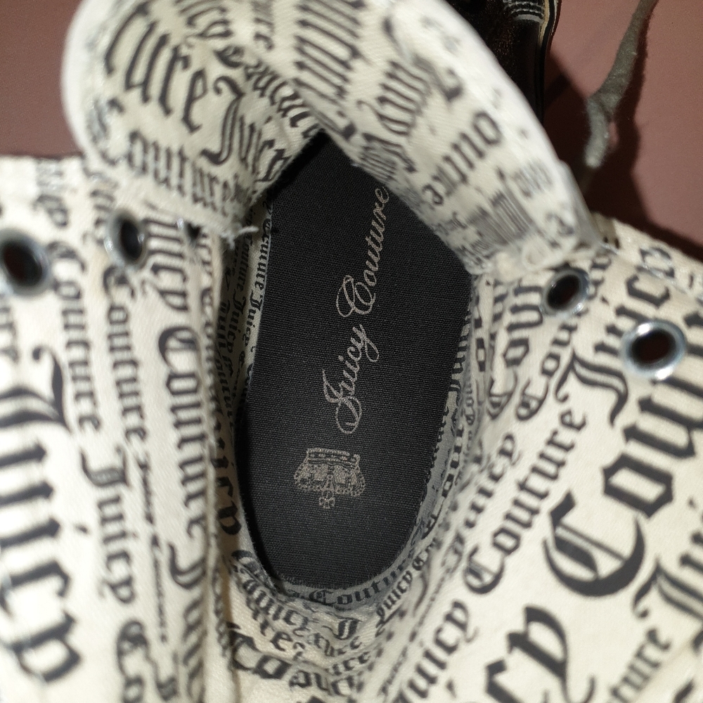 Juicy Couture Metallic Silver Leather High Tops - Picture 9 of 11